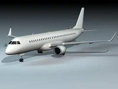 Embraer 195 3D model