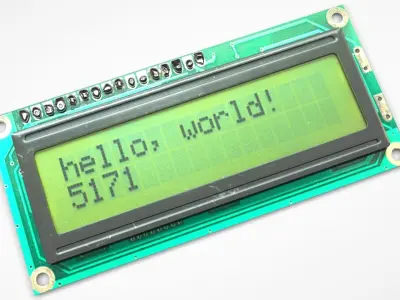 Liquid Crystal Display Screen Component 3D model Textured