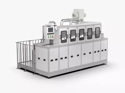 Automatic Conveyor Washing Machine 3D model