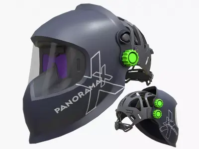 Welding Helmet Low-poly 3D model get