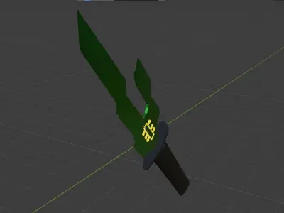 Cursed Tool Dagger From Jujutsu Kaisen Low-poly 3D model