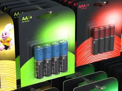 AA Battery 3D model