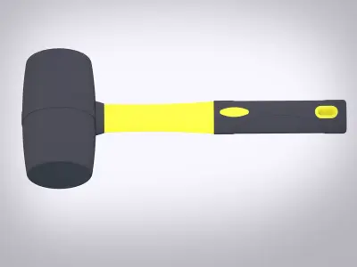Rubber Mallet Low-poly 3D model