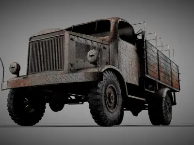 Rusty Truck 3D model