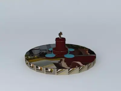 Pipila roundabout San Miguel de Allende 3D model