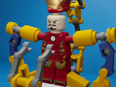 Lego Iron Man 3D model