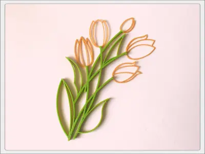 Quilling Tulips Free 3D print model