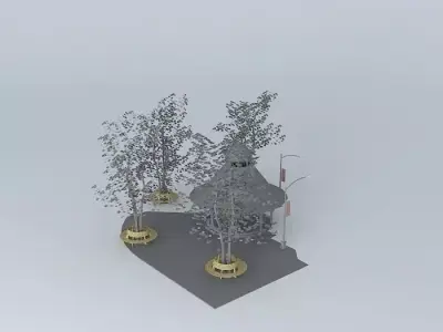 Gazebo Dome construction Free 3D model