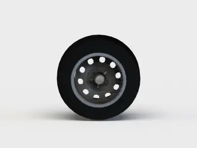 Tire Wheel Low-poly 3D model by DexsoftGames