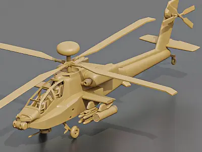 Apache AH64D 3D print model
