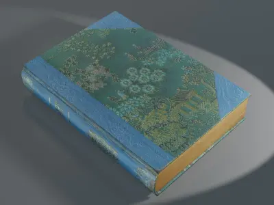 Set of 11 old Books Free low-poly 3D model