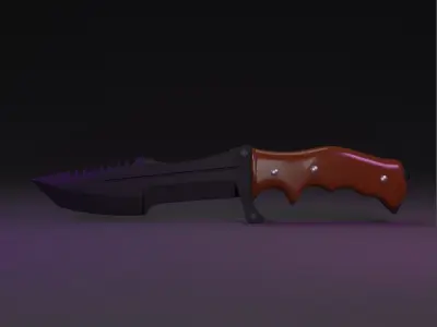 Hunstman Knife Free 3D model