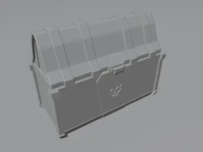 Pirate Box Free low-poly 3D model
