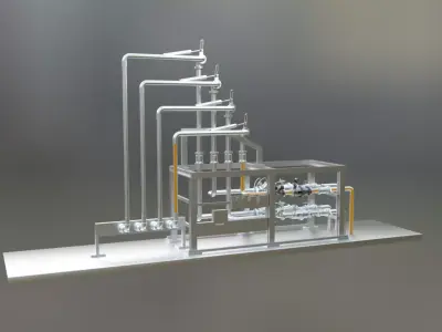 OIL SKID 3D model