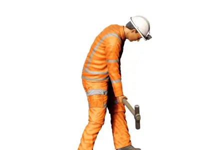 N1 Railway Track Worker 3D print model