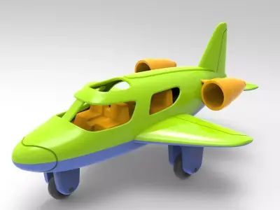 toy plane 3D model by Revon