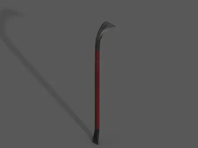 Classic Crowbar Low-poly 3D model