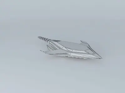 Concept Jet Bomber Free 3D model
