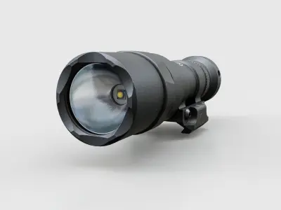 Surefire M300C Compact LED Scout Rifle Weapon Mounted Light Low-poly 3D model