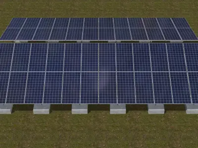 Solar panel 3D model purchase