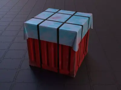 Air Drop Low-poly 3D model purchase