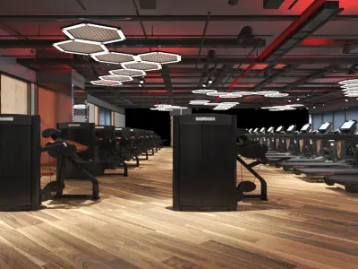 Gym Club 28 3D model