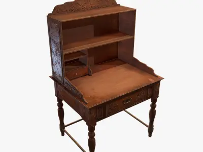 Antiquare Table 2 Low-poly 3D model