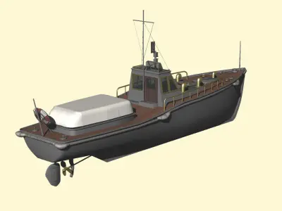 Imperial Japanese Navy 11m lunch Free 3D model