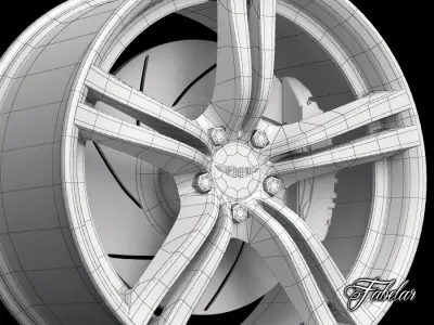 Aston Martin V8 rim 3D model