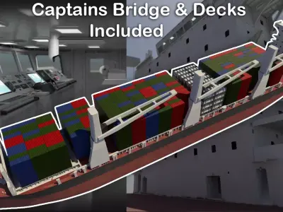 Cargo Ship 3D model