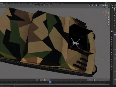 TRX Tracked Robot 10 ton Low-poly 3D model