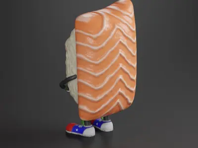 Sushi Character 3D model