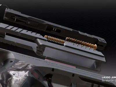 Laugo Arms Alien Two Colorvariatns 3D model
