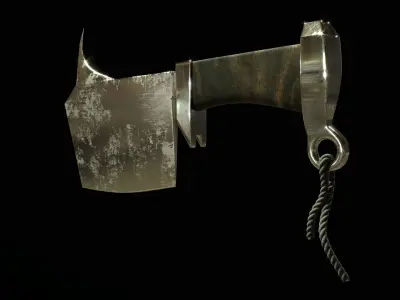 AX KNIFE Low-poly 3D model