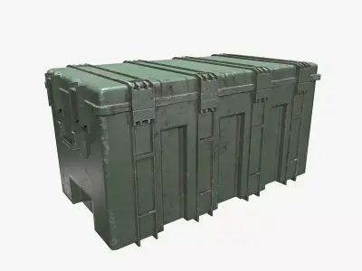 Military Ammo Crate Low-poly 3D model purchase