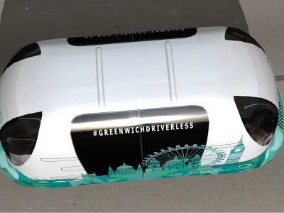 GATEway Project driverless bus Low-poly 3D model
