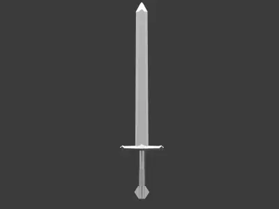 Sword Low-poly 3D model 26
