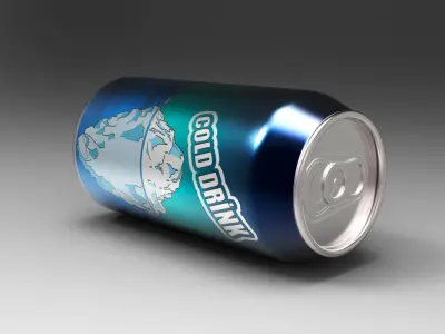 Cold Drink Can 3D model