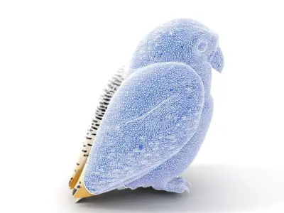 Snowy Owl Model Pack with Detailed Textures and LOD Low-poly 3D model