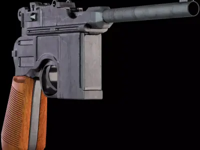 Mauser C96 3D model purchase