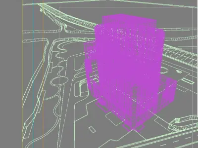 Museum Building 3D model 5