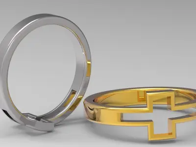 Cross ring Free 3D print model