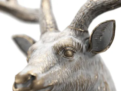 Deer Head Trophy Taxidermy by lllax Low-poly 3D model