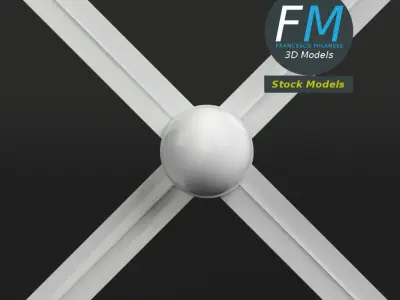 Ceiling fan 2 3D model
