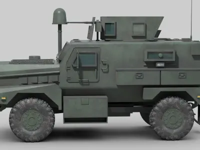 Cougar 4x4 MRAP 3D model purchase