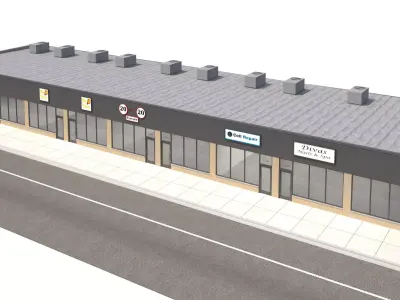 Retail-074 Retail Store 3D model