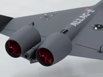 ALLAG-E - Military interceptor drone 3D model