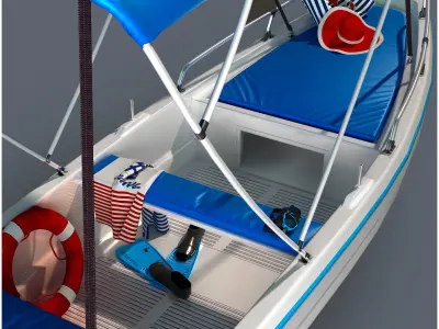 Leisure boat 3D model