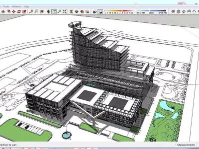Sketchup Hospital C1 3D model