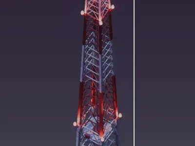 Radio Tower 3D model get